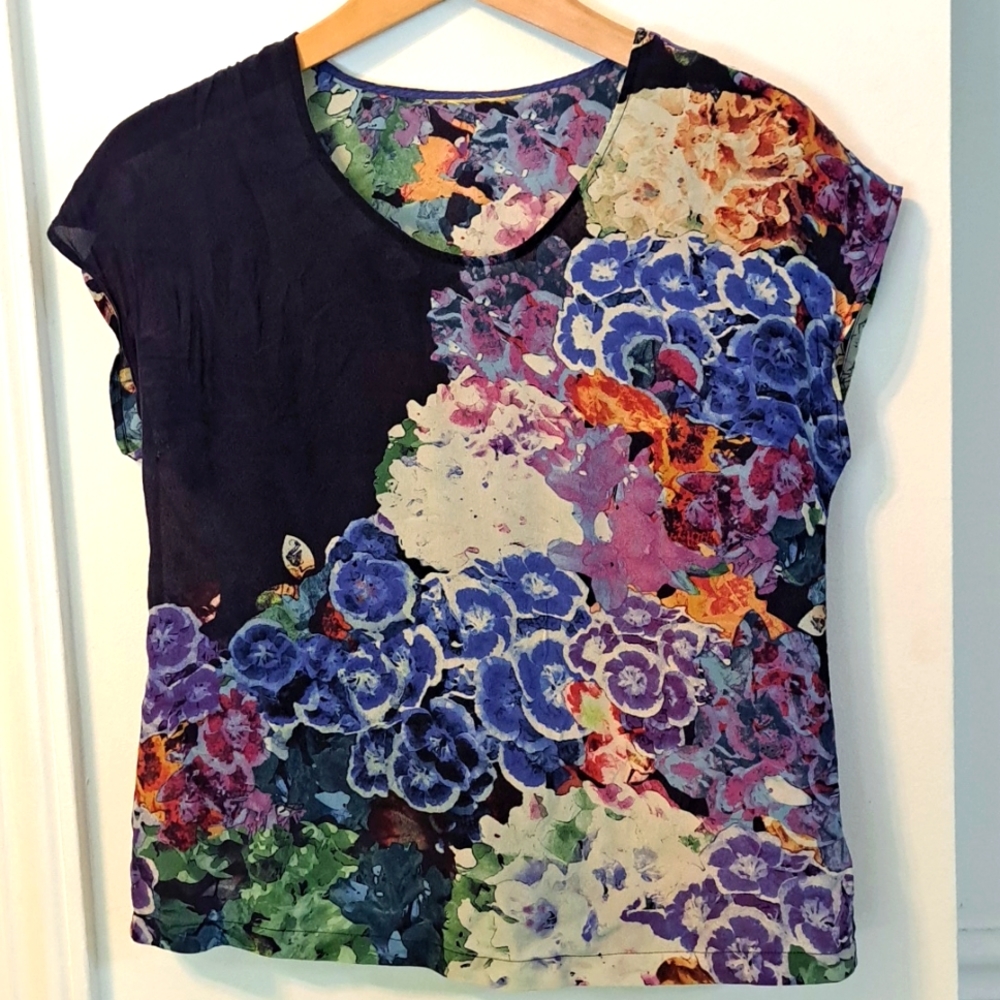 Anthropologie Silk Top
